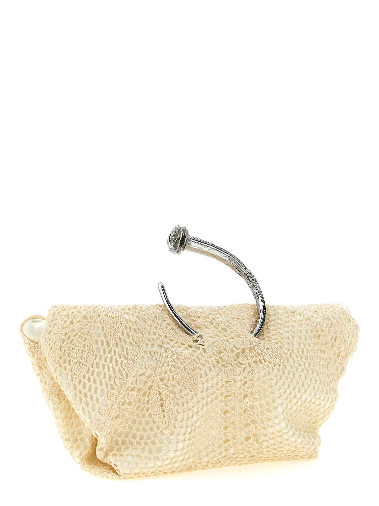 White Silk Clutch Bag alternative