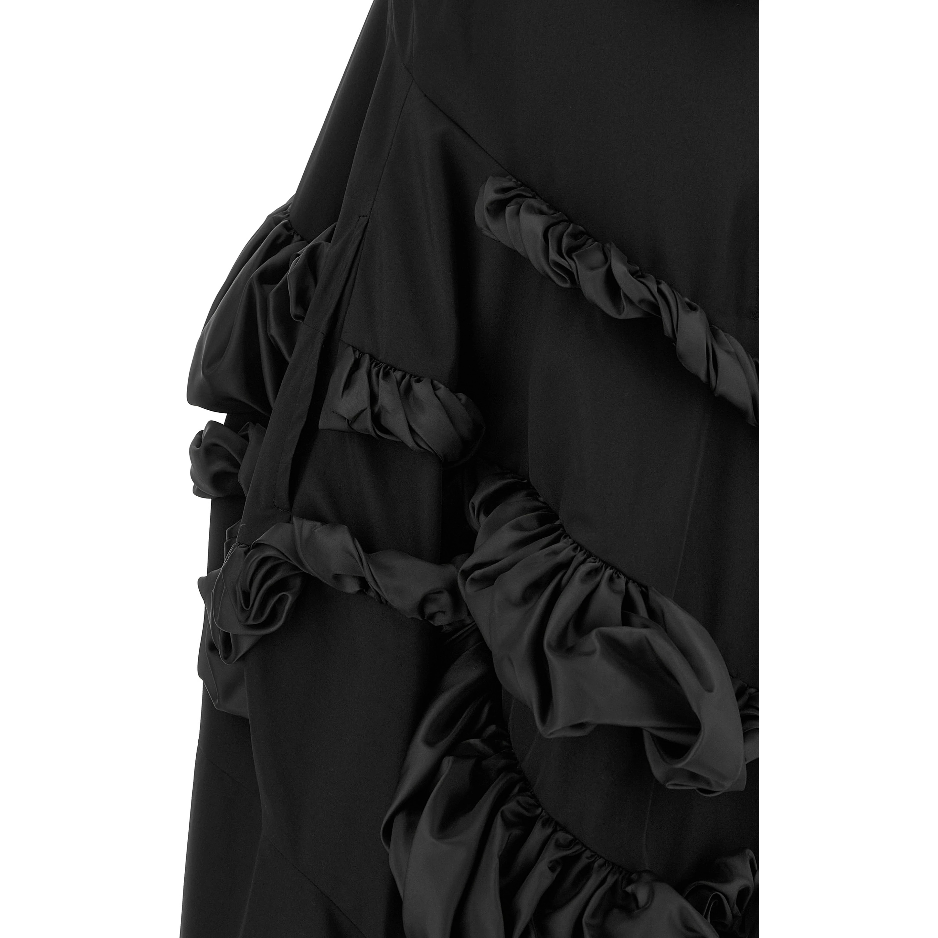 Black Polyester Short Dress