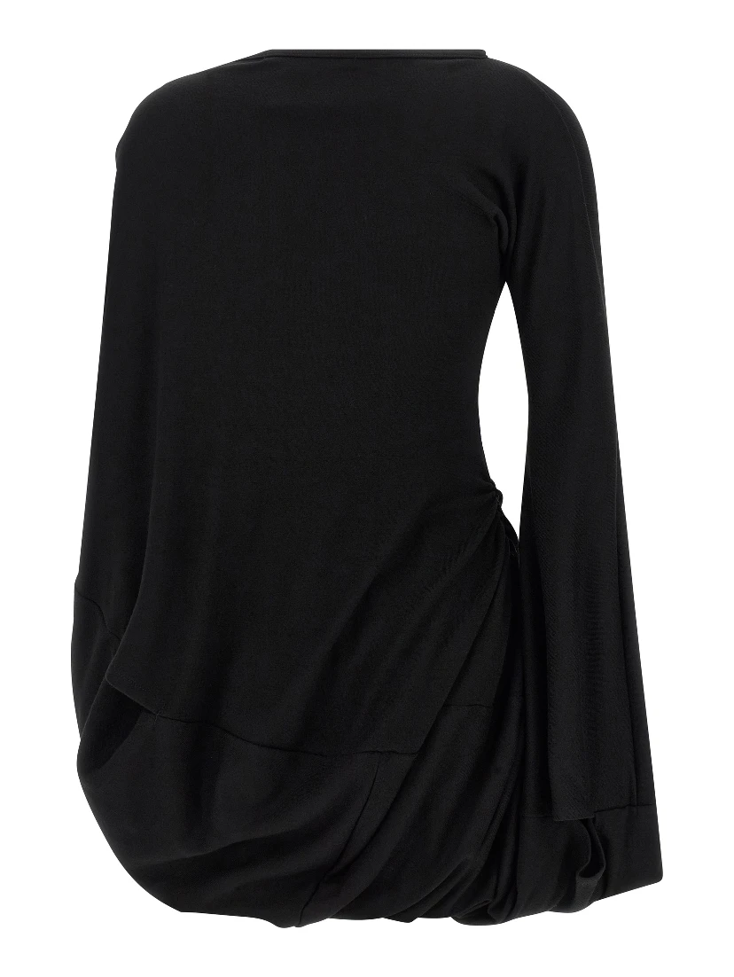 Black Wool Blouse