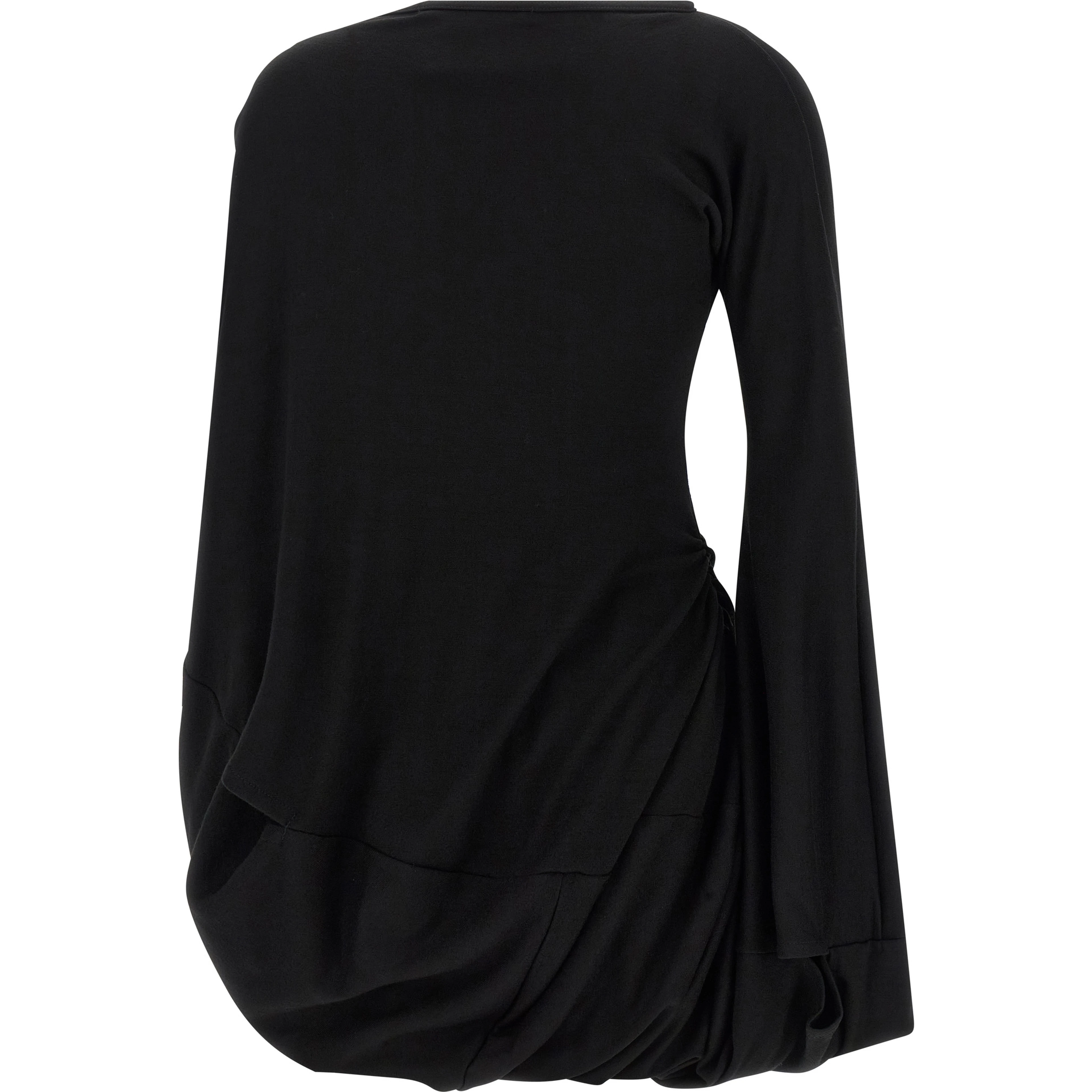 Black Wool Blouse