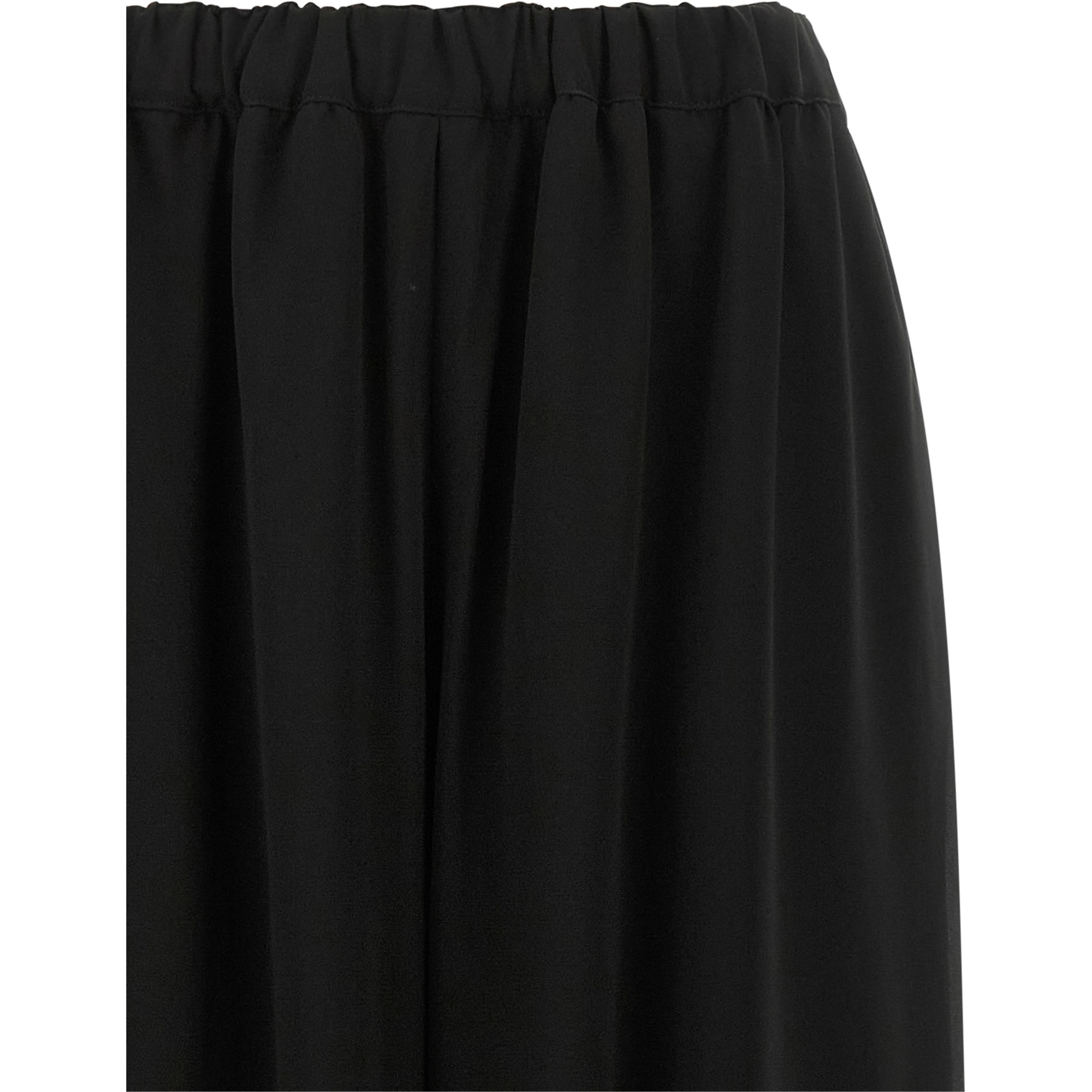 Black Wool Casual Pants