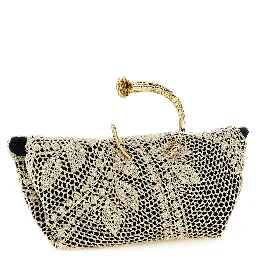 Bicolor Silk Clutch Bag