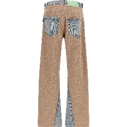 Multicolor Cotton Straight-Leg Jeans