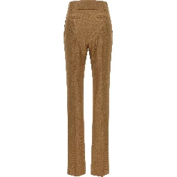 Beige Virgin Wool Dress Pants