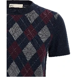 Blue Wool Cardigan