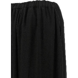 Black Wool Casual Pants
