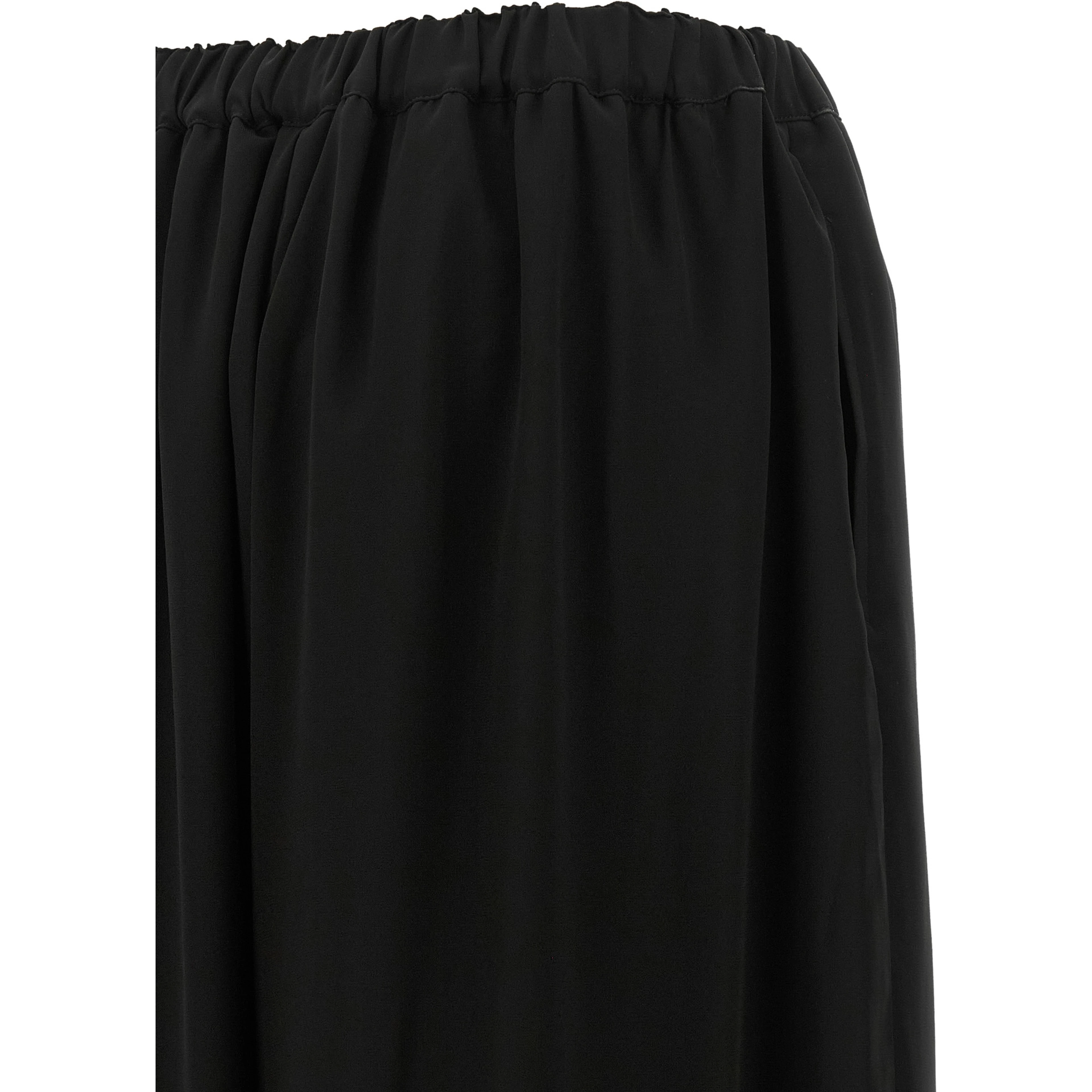 Black Wool Casual Pants