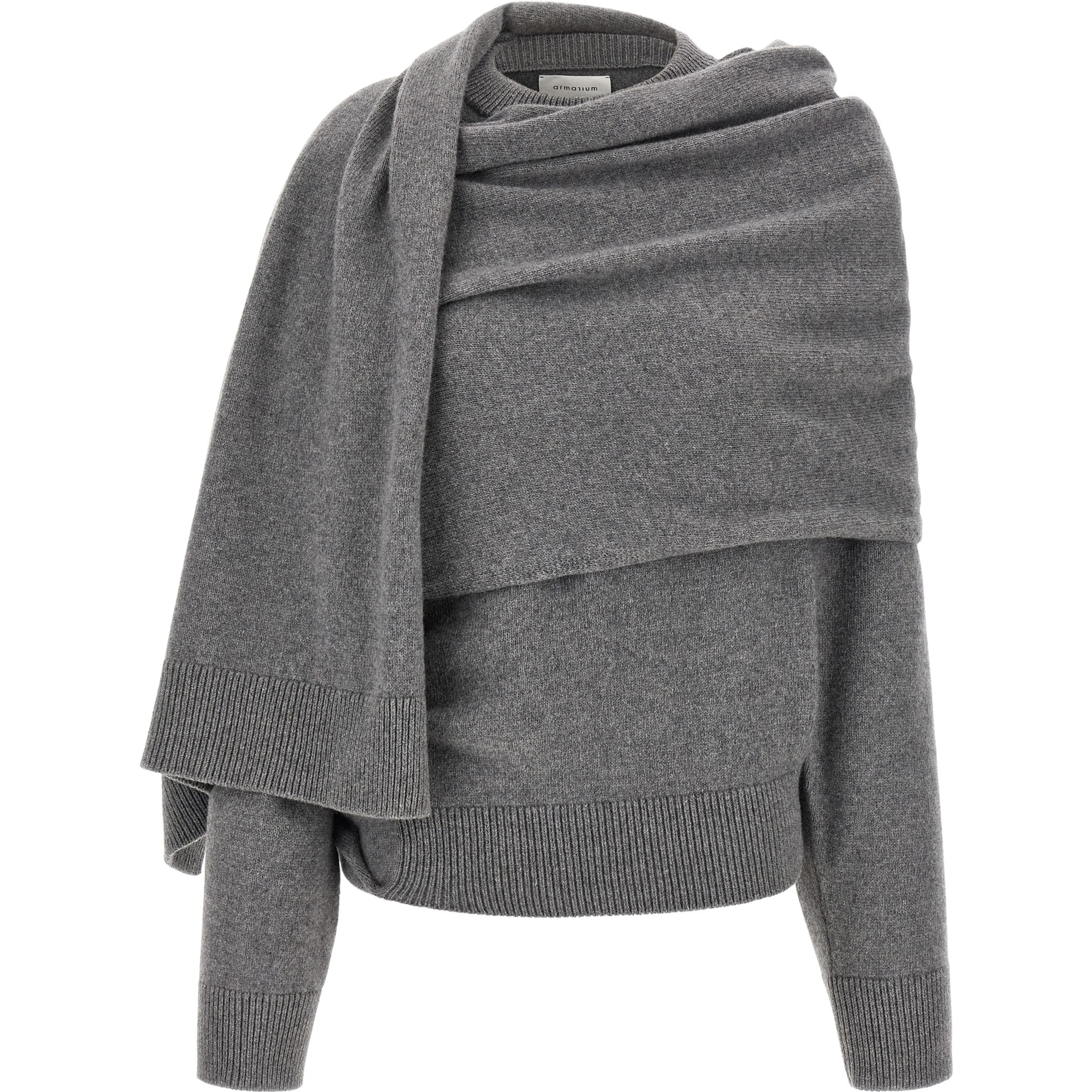 Gray Wool Cardigan
