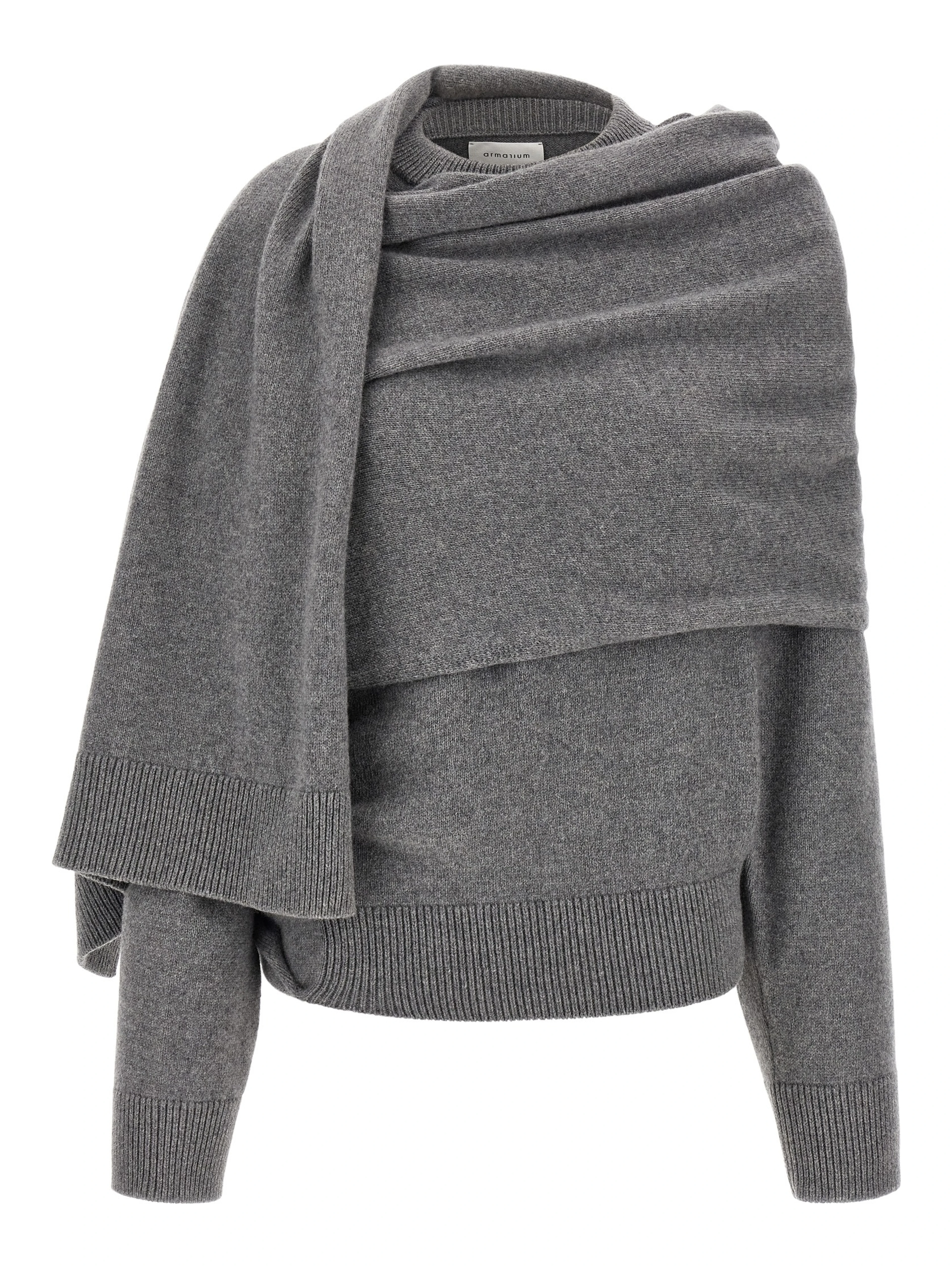 Gray Wool Cardigan