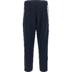 Blue Polyester Joggers (Workout Pants)
