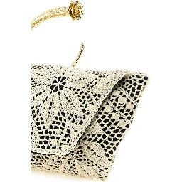 Bicolor Silk Clutch Bag