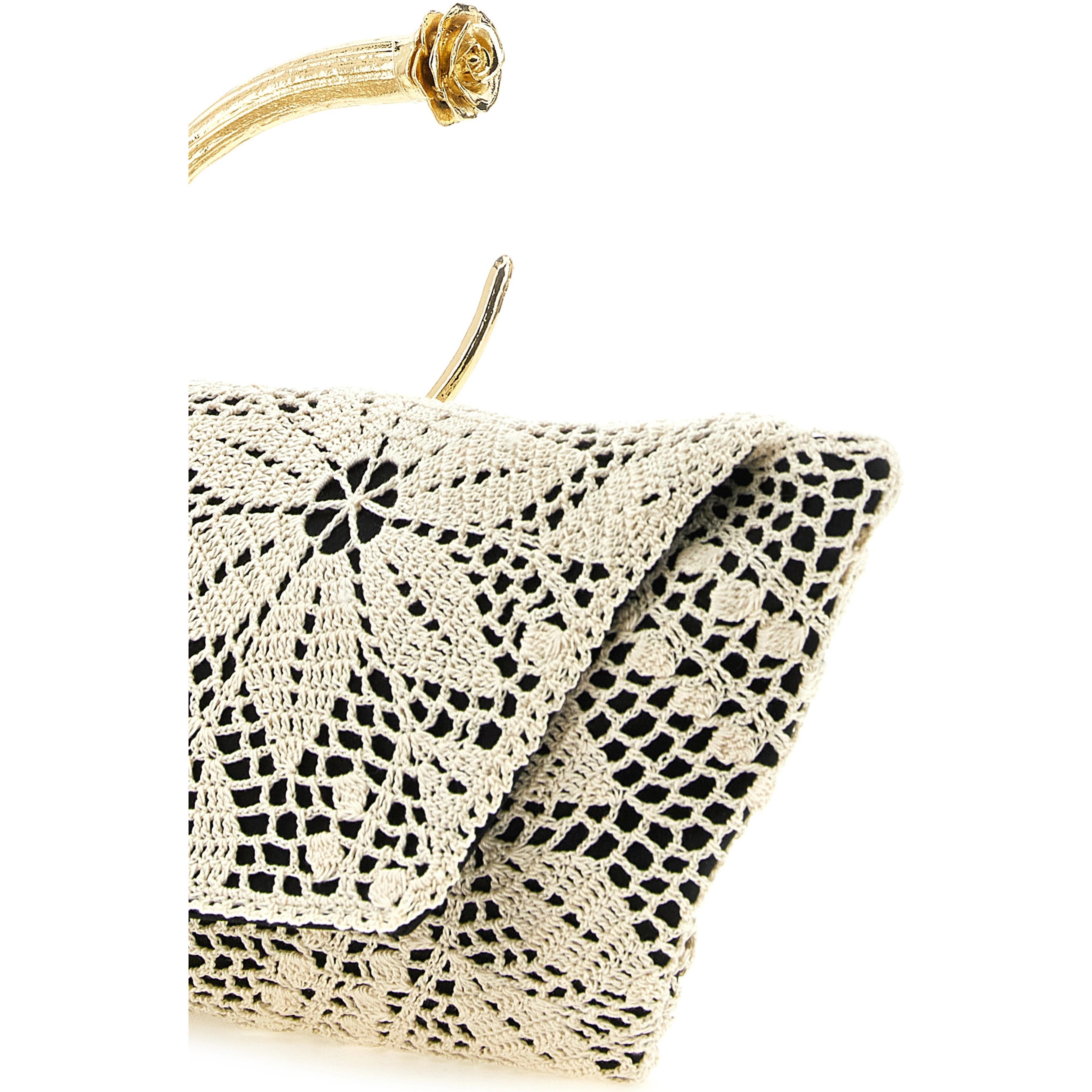 Bicolor Silk Clutch Bag