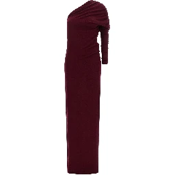 Bordeaux Merino Wool Long Dress
