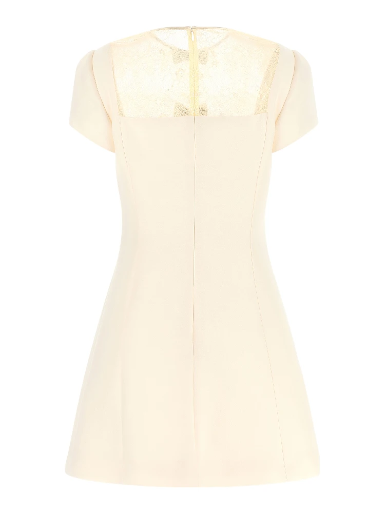 White Virgin Wool Short Dress alternative