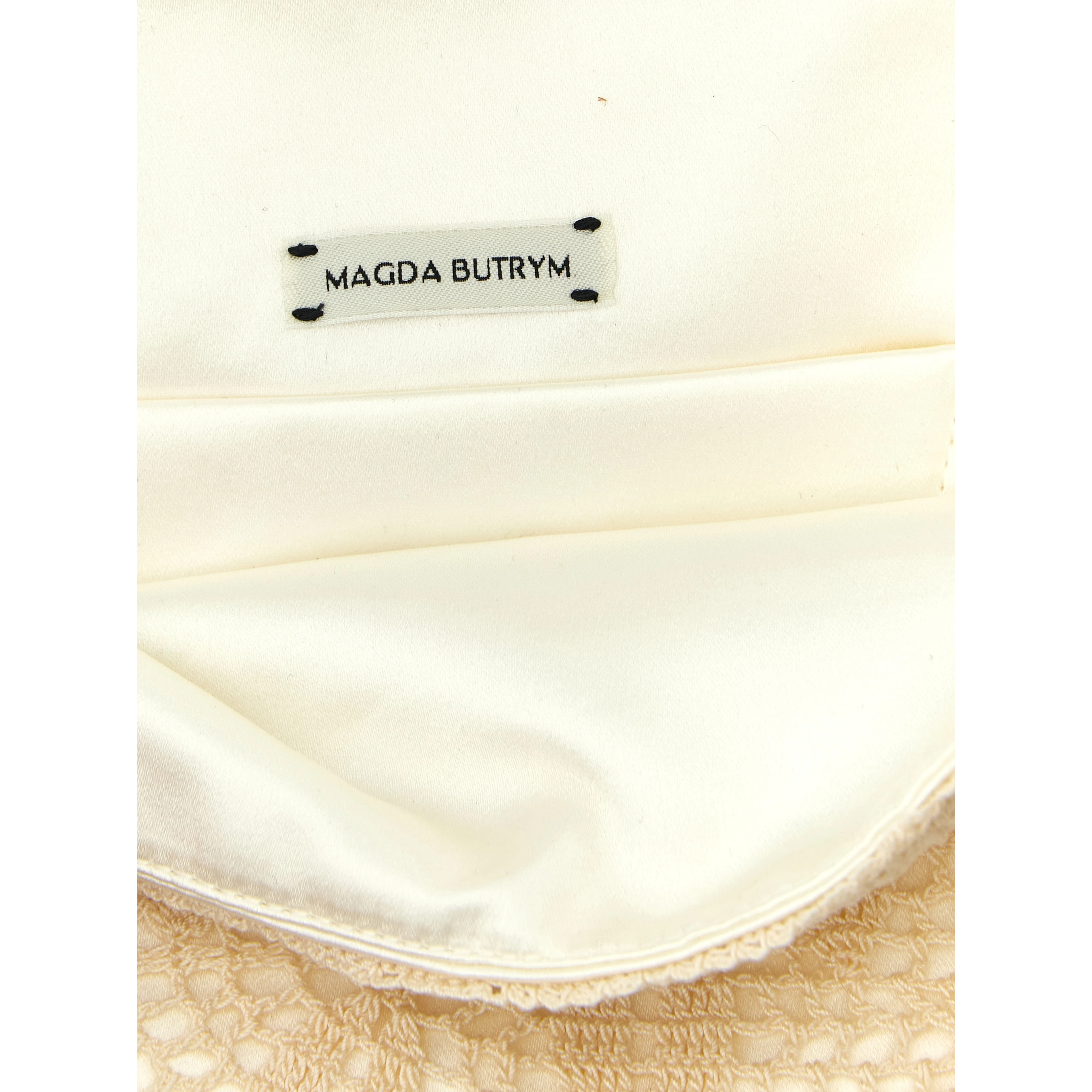 White Silk Clutch Bag
