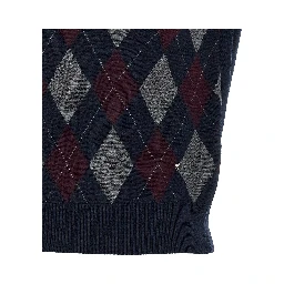 Blue Wool Cardigan