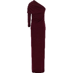 Bordeaux Merino Wool Long Dress