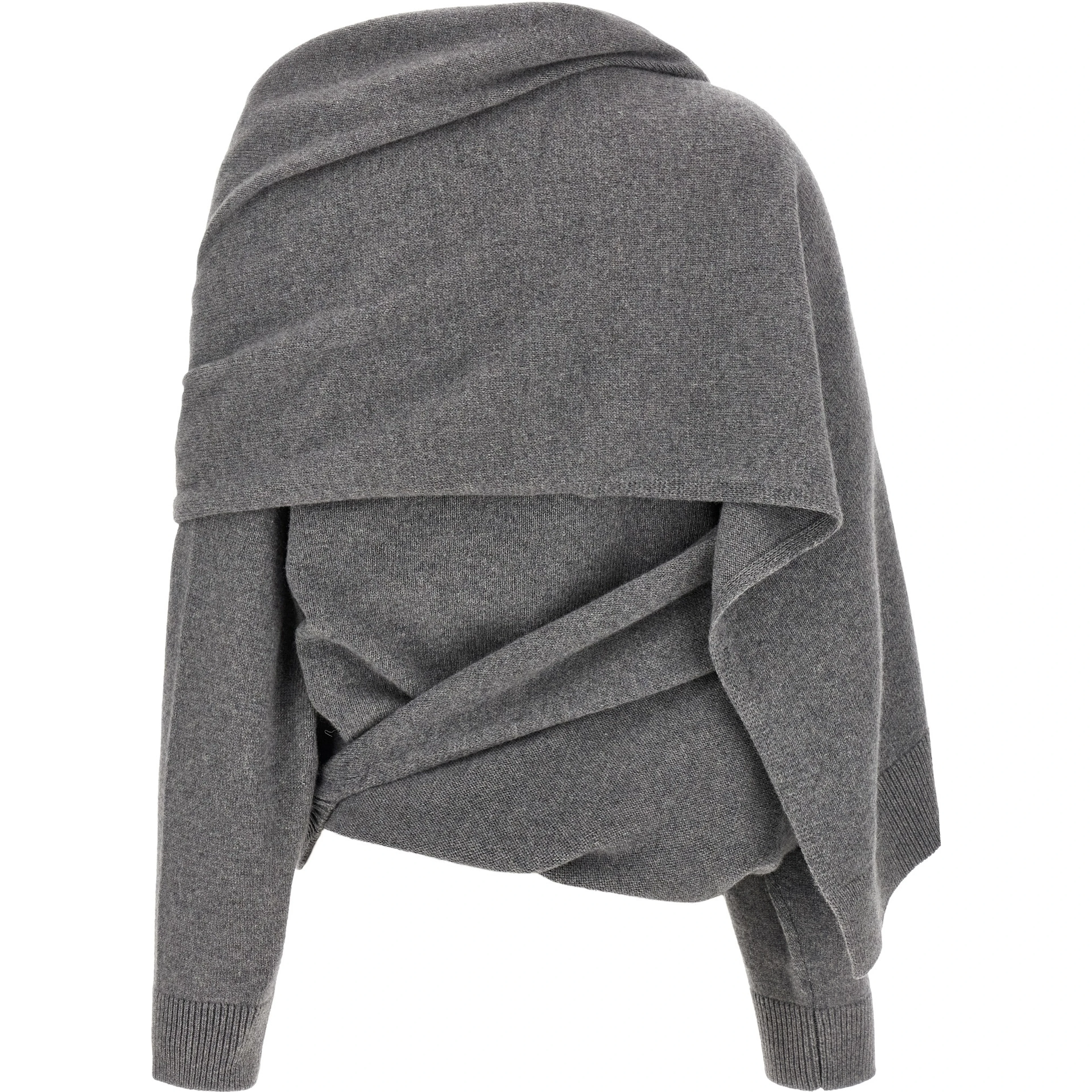 Gray Wool Cardigan
