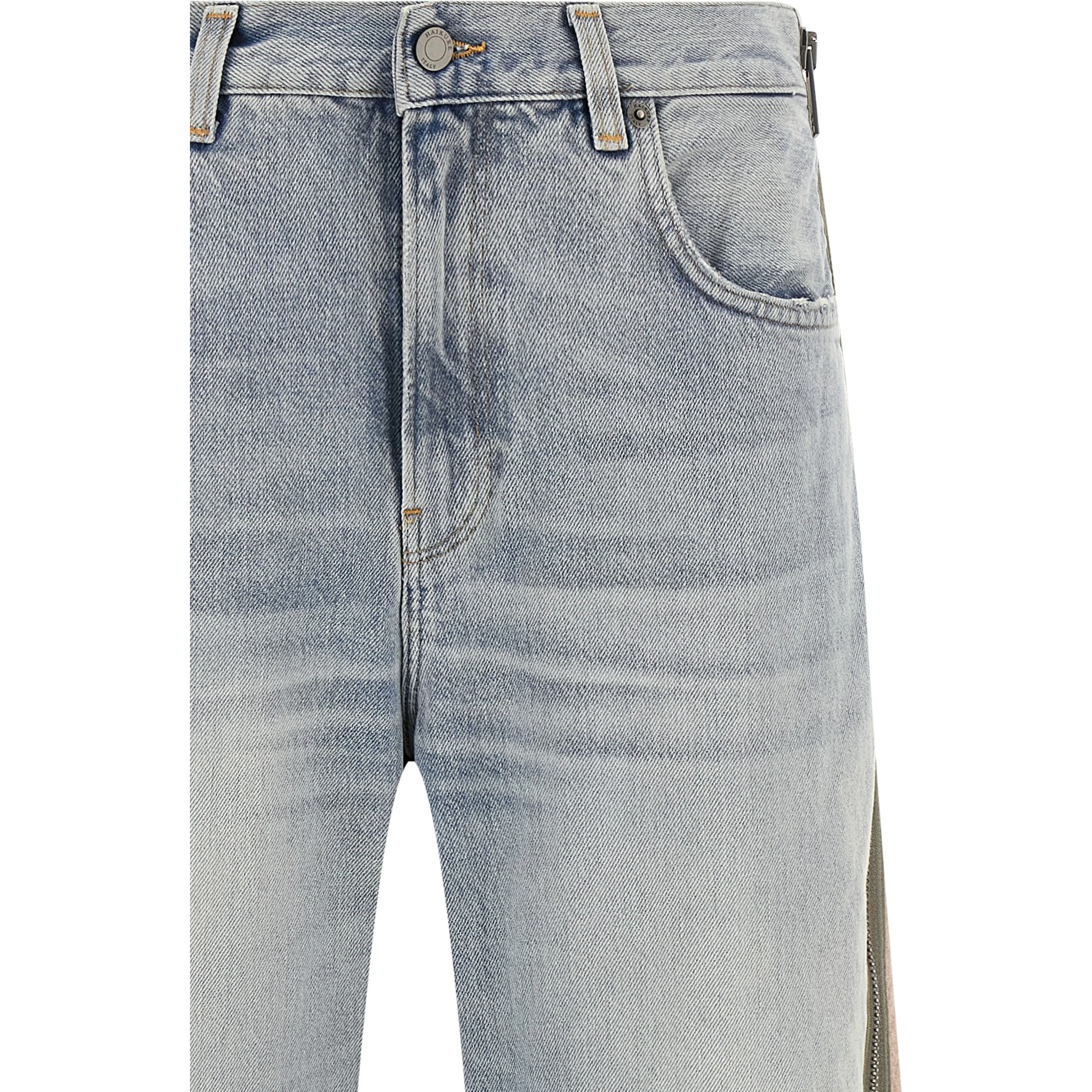 Multicolor Cotton Straight-Leg Jeans