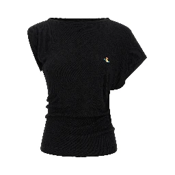 Black Viscose T-Shirt