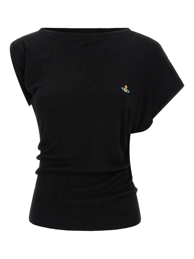 Black Viscose T-Shirt
