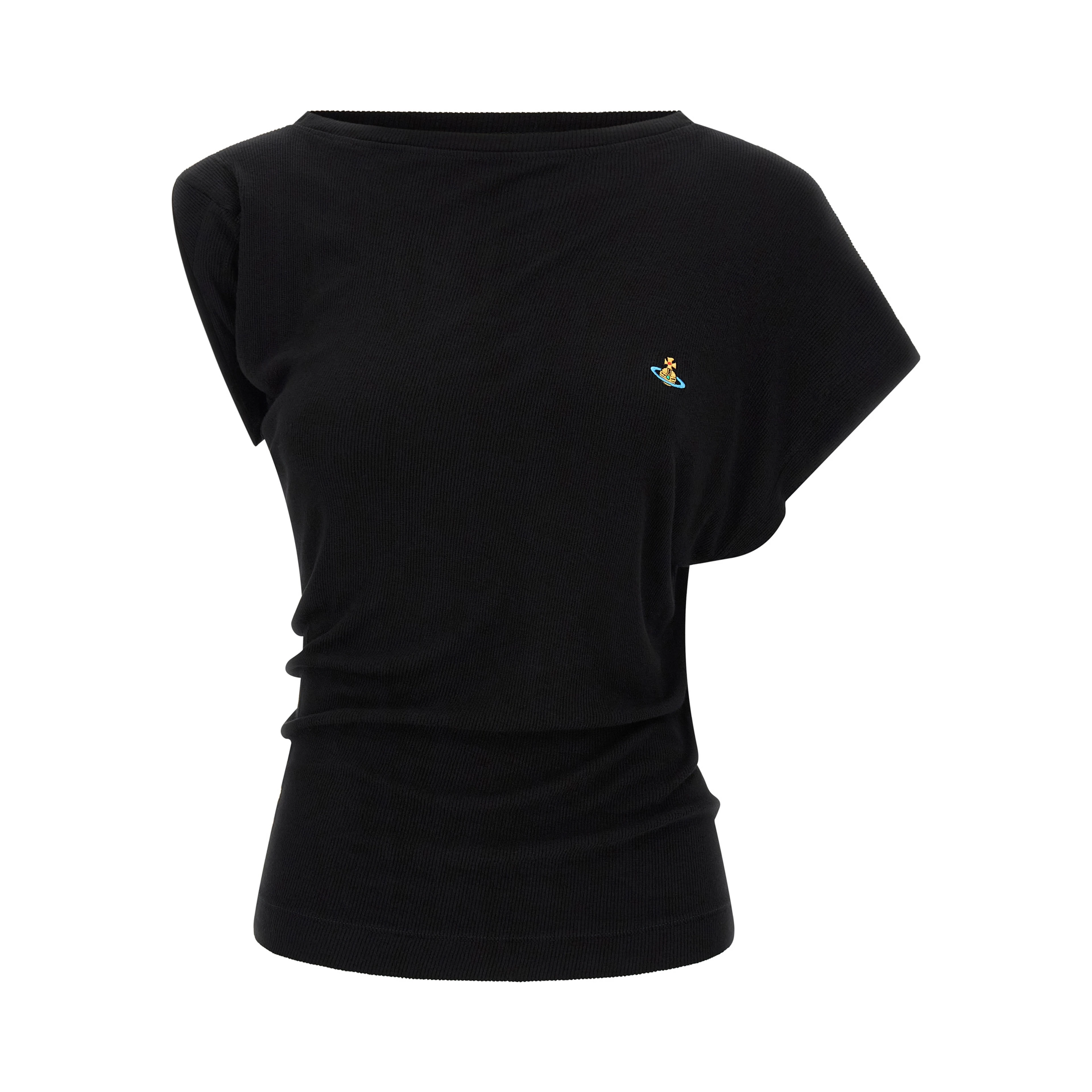 Black Viscose T-Shirt