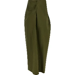 Bicolor Cotton Long Dress