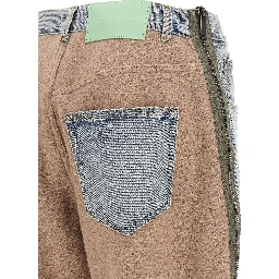 Multicolor Cotton Straight-Leg Jeans