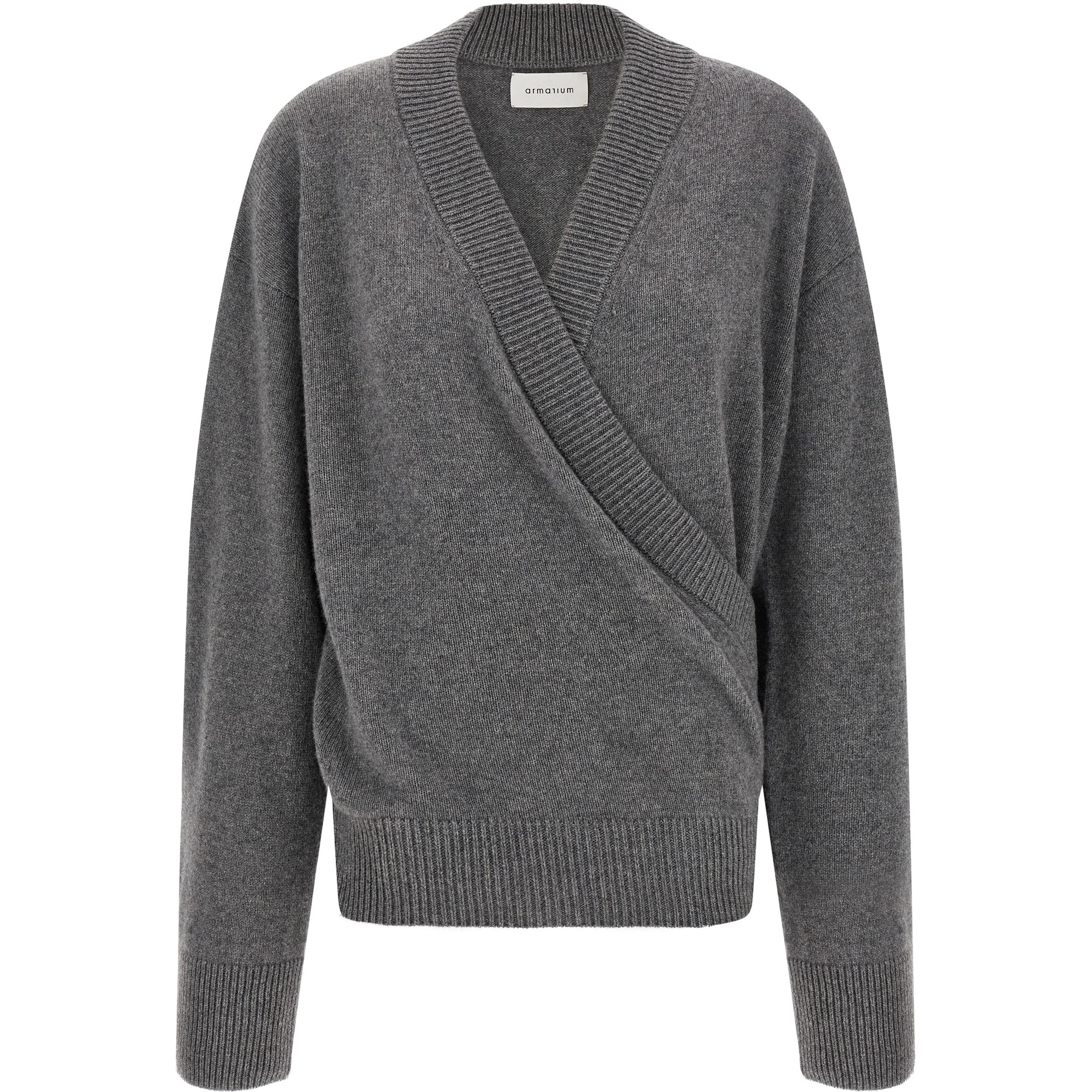 Gray Wool Cardigan