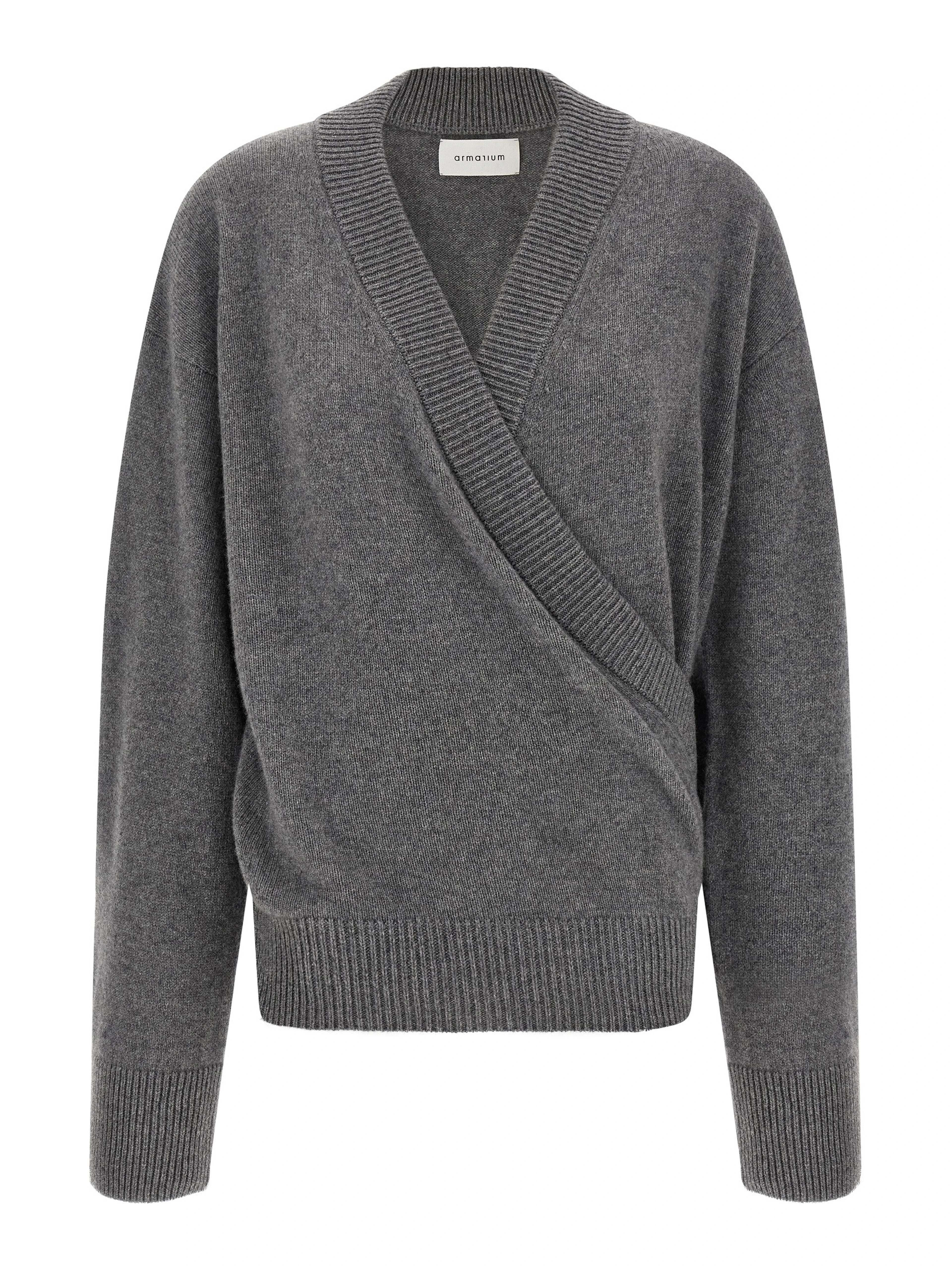 Gray Wool Cardigan