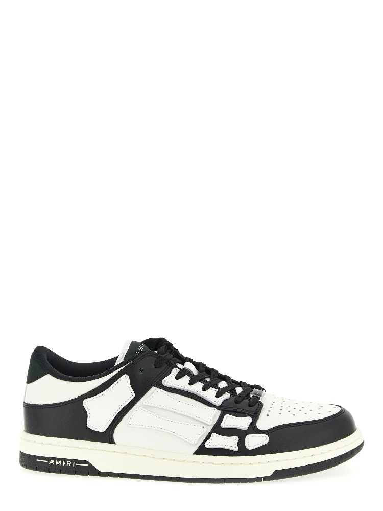 Bicolor Calfskin Low Top Sneakers