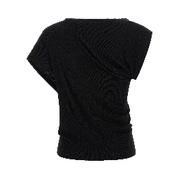 Black Viscose T-Shirt