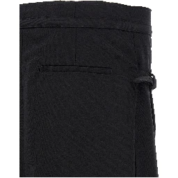 Black Wool Long Skirt