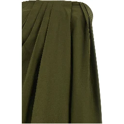 Bicolor Cotton Long Dress