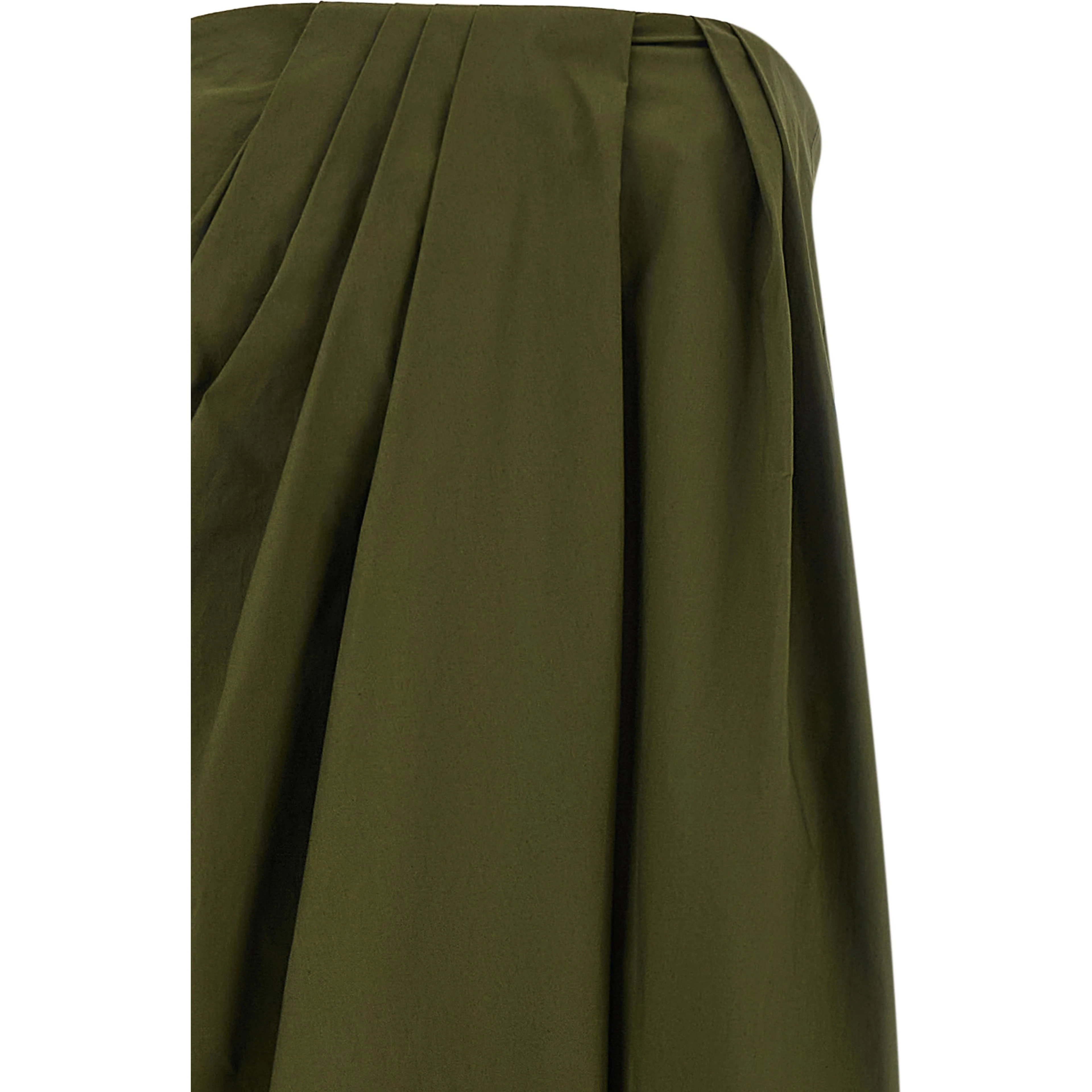 Bicolor Cotton Long Dress