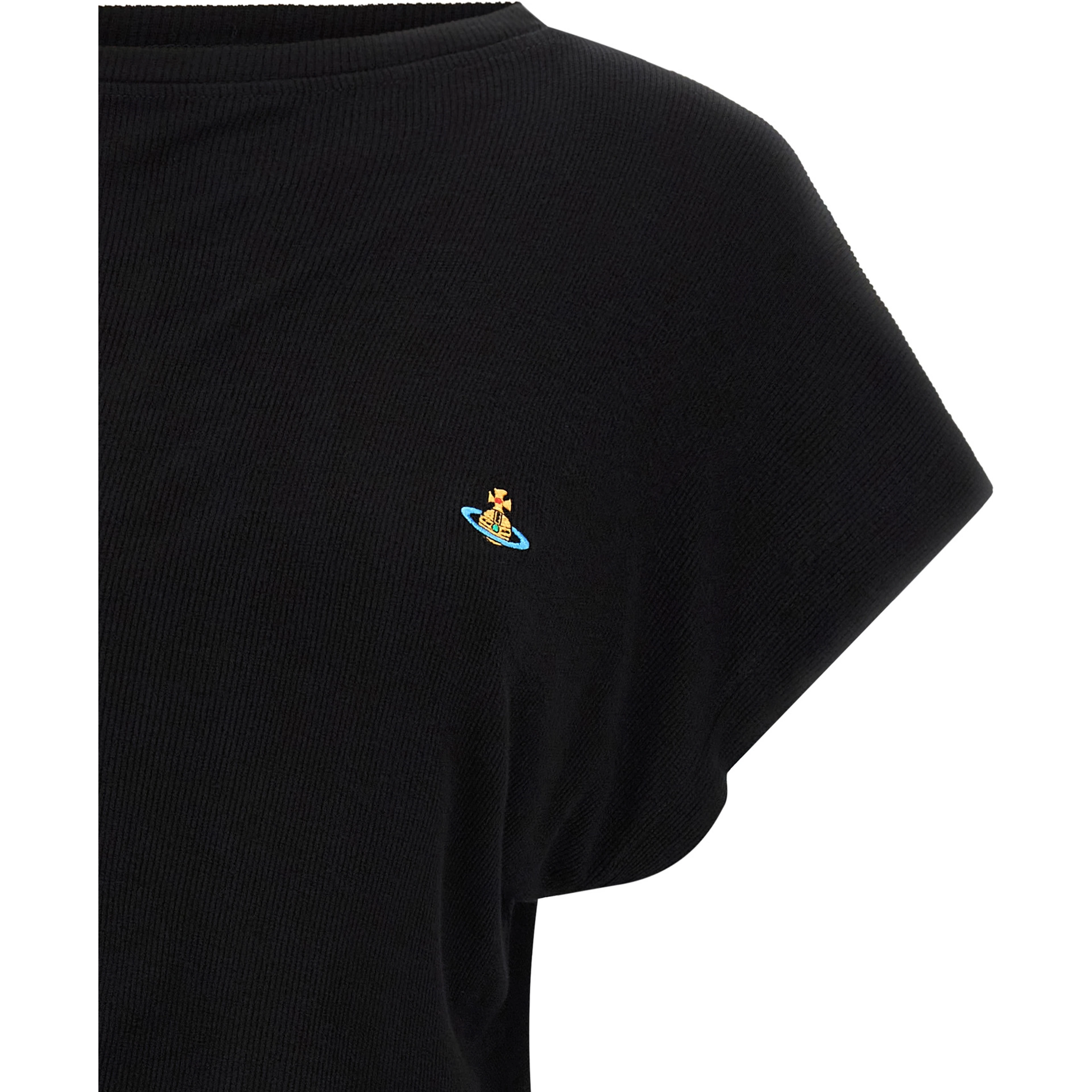 Black Viscose T-Shirt