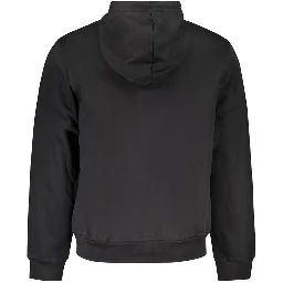 Black Cotton Men's Sweatshirt