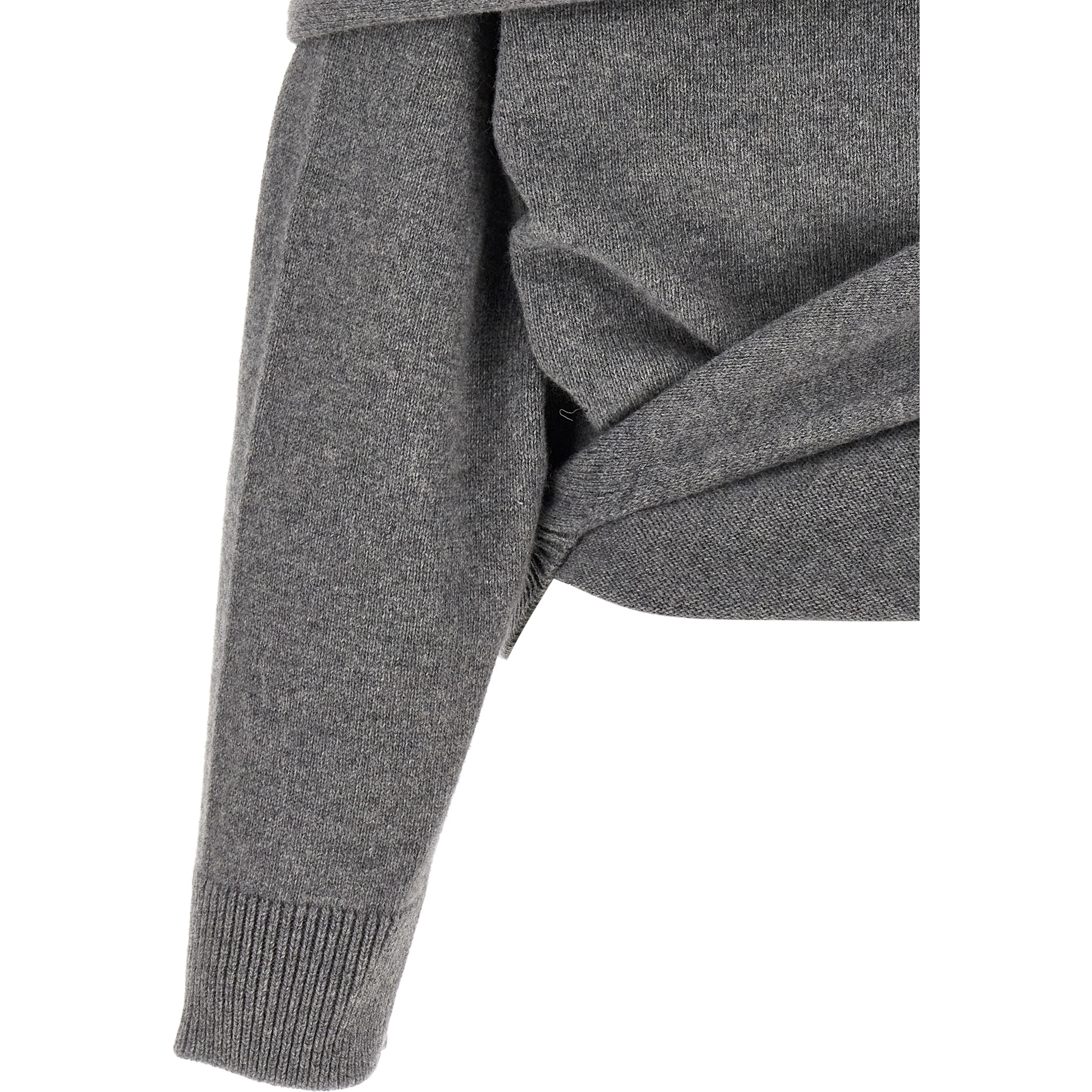 Gray Wool Cardigan