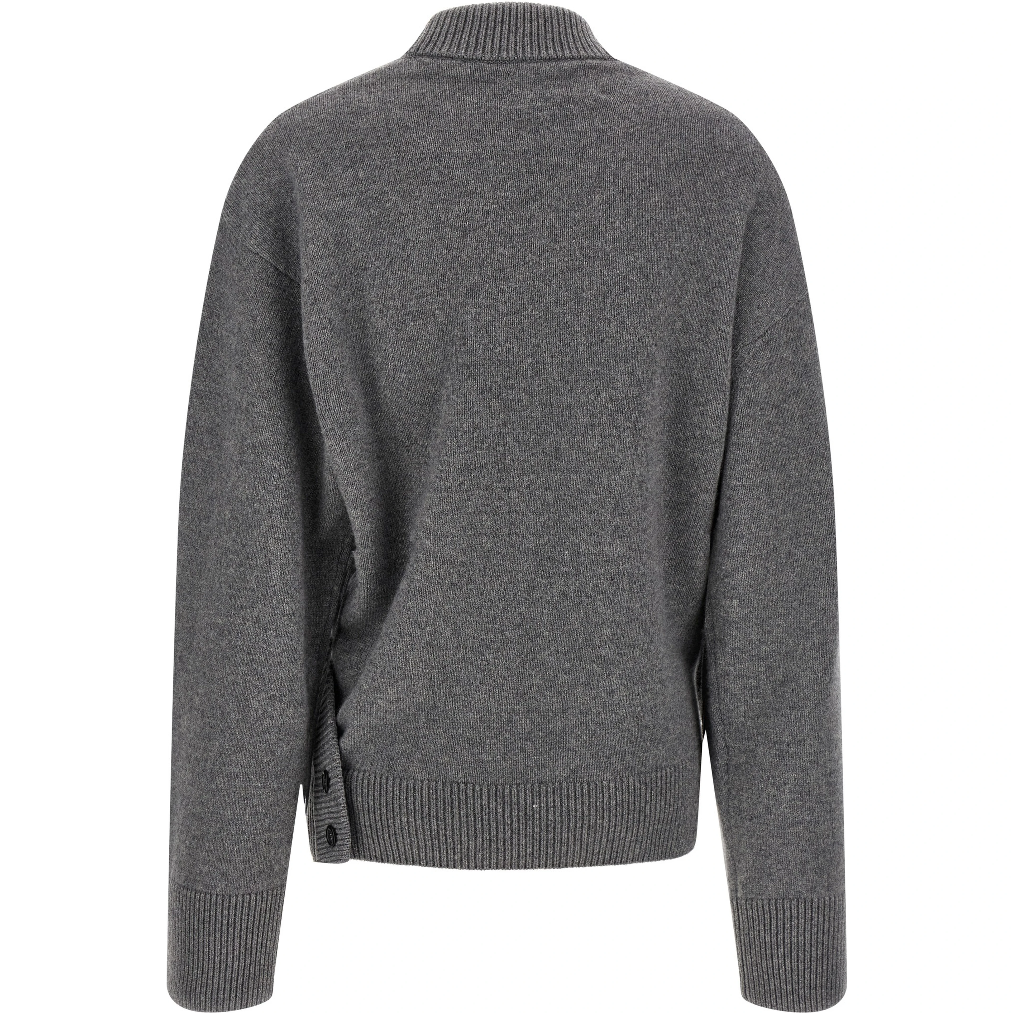 Gray Wool Cardigan