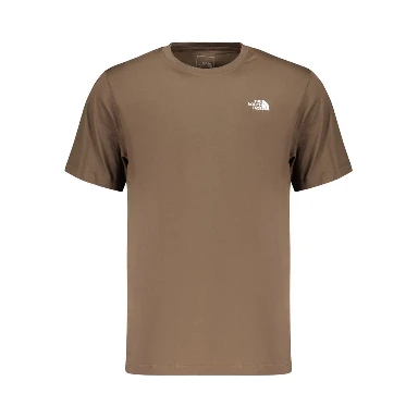Brown Cotton Men's T-Shirt