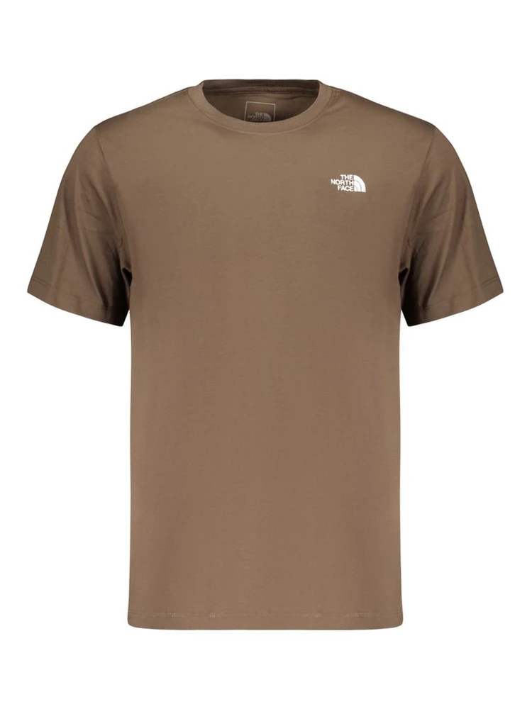 Brown Cotton Men's T-Shirt