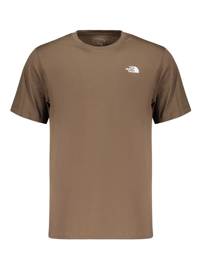 Brown Cotton Men's T-Shirt