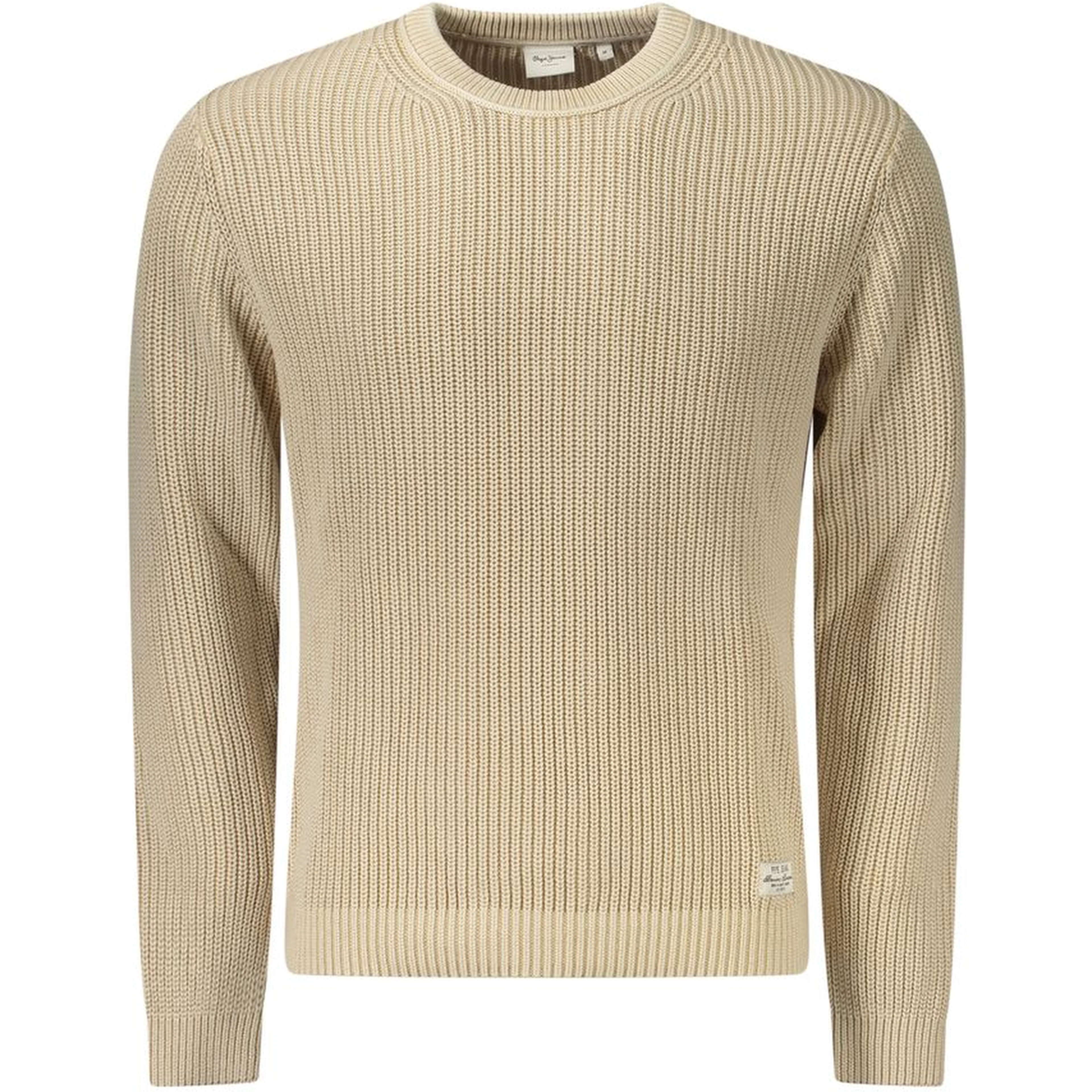Beige Cotton Men's Shirt