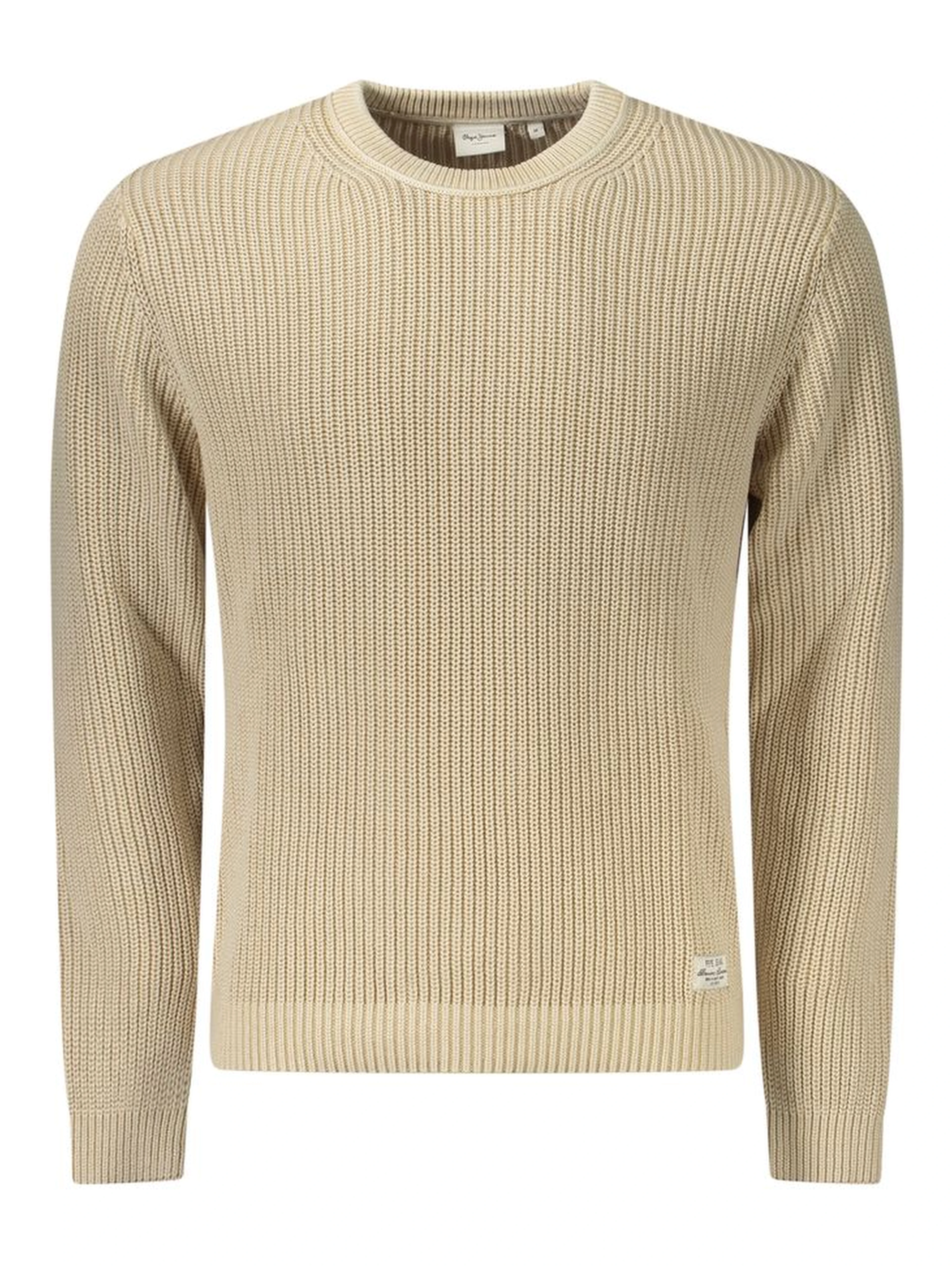 Beige Cotton Men's Shirt