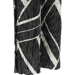 Gray Polyester Casual Pants