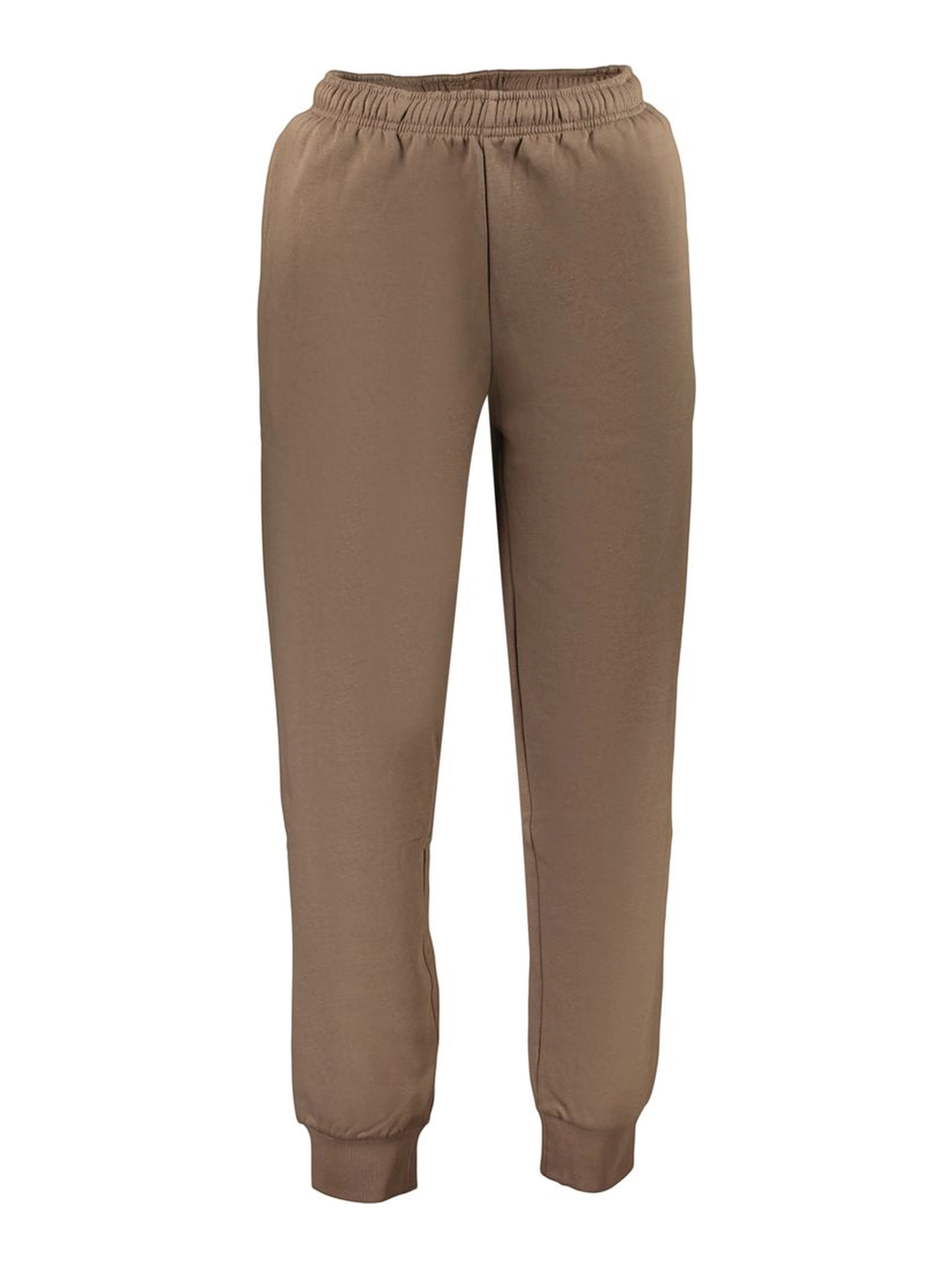 Brown Cotton Men's Trouser