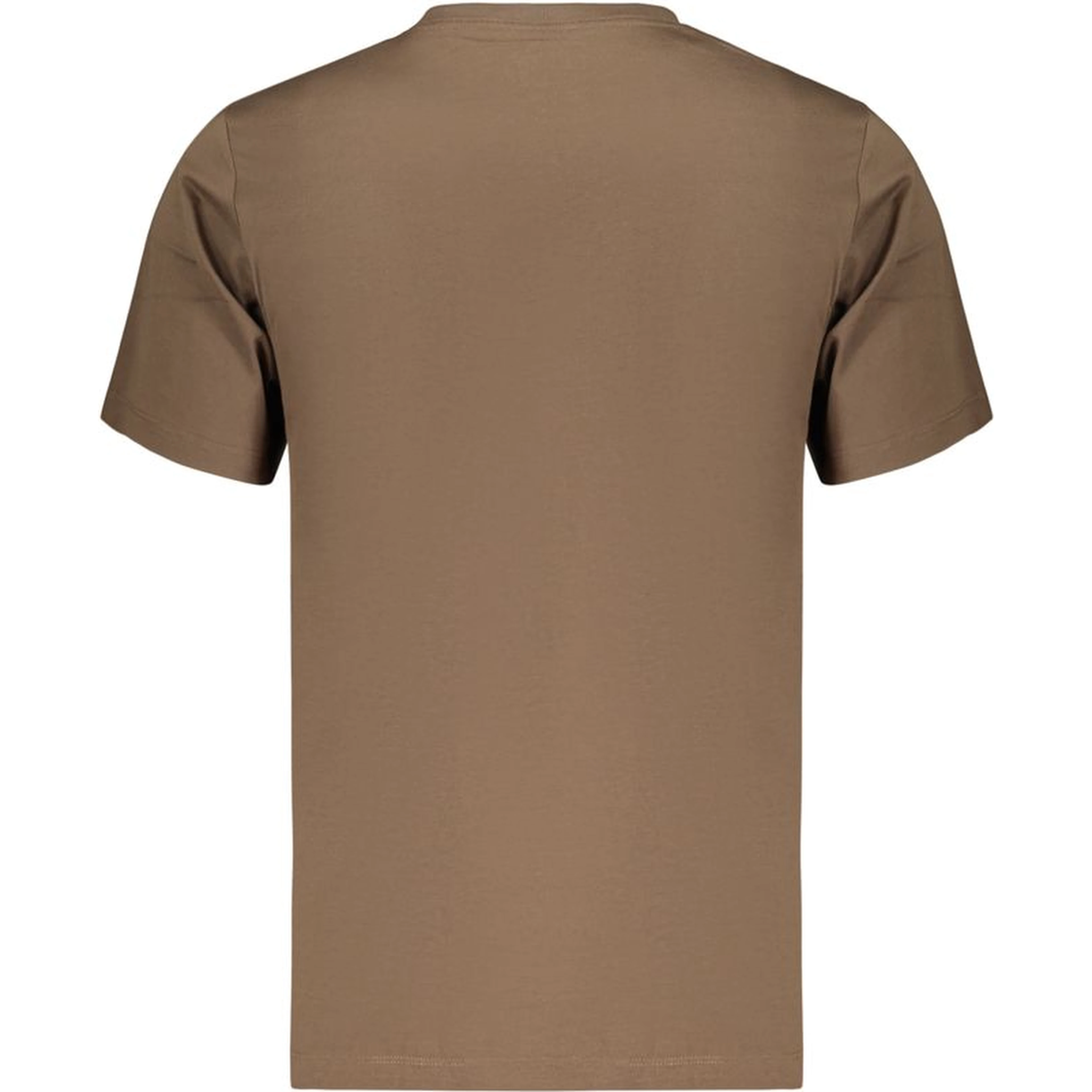 Brown Cotton Men's T-Shirt
