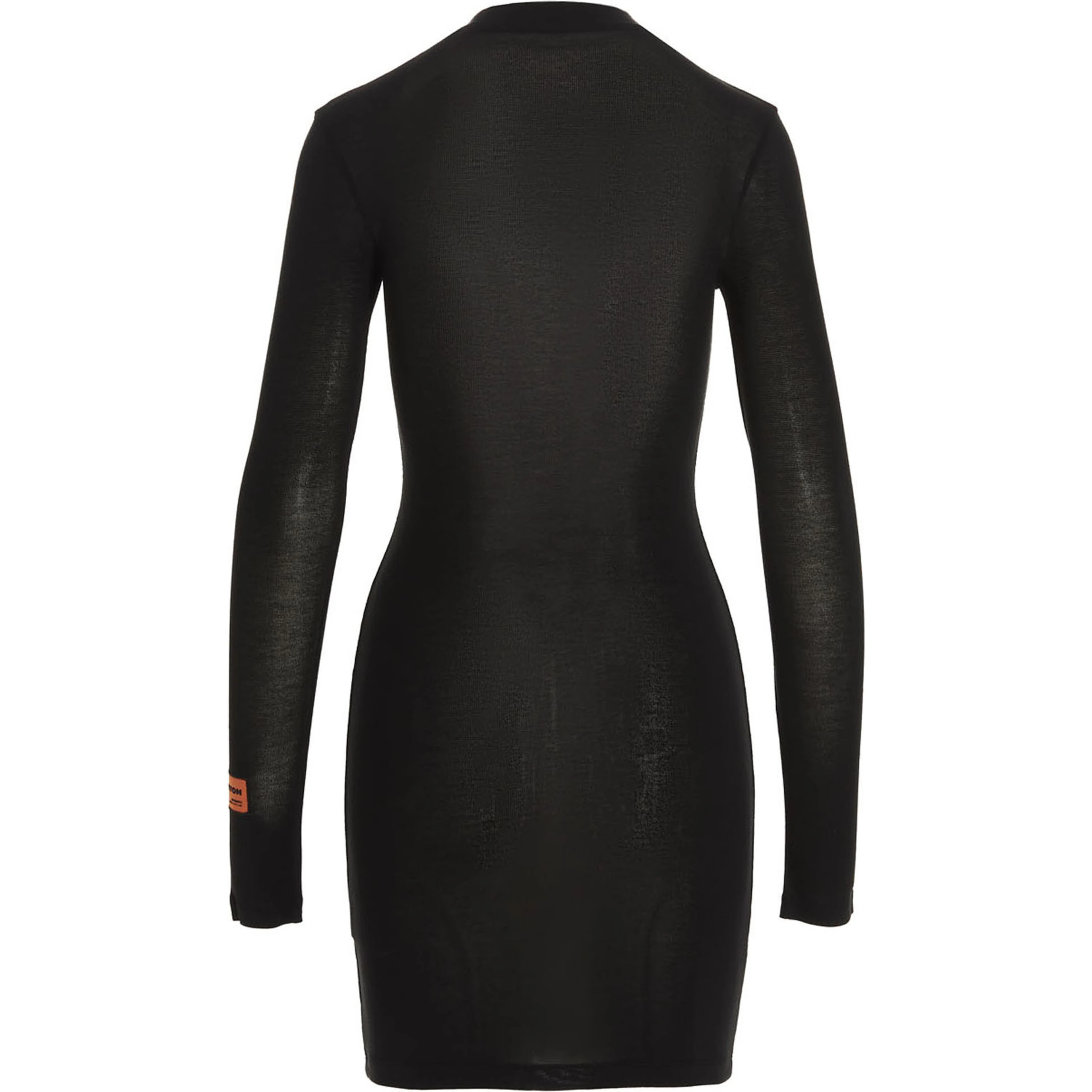 Black Polyester Short Dress