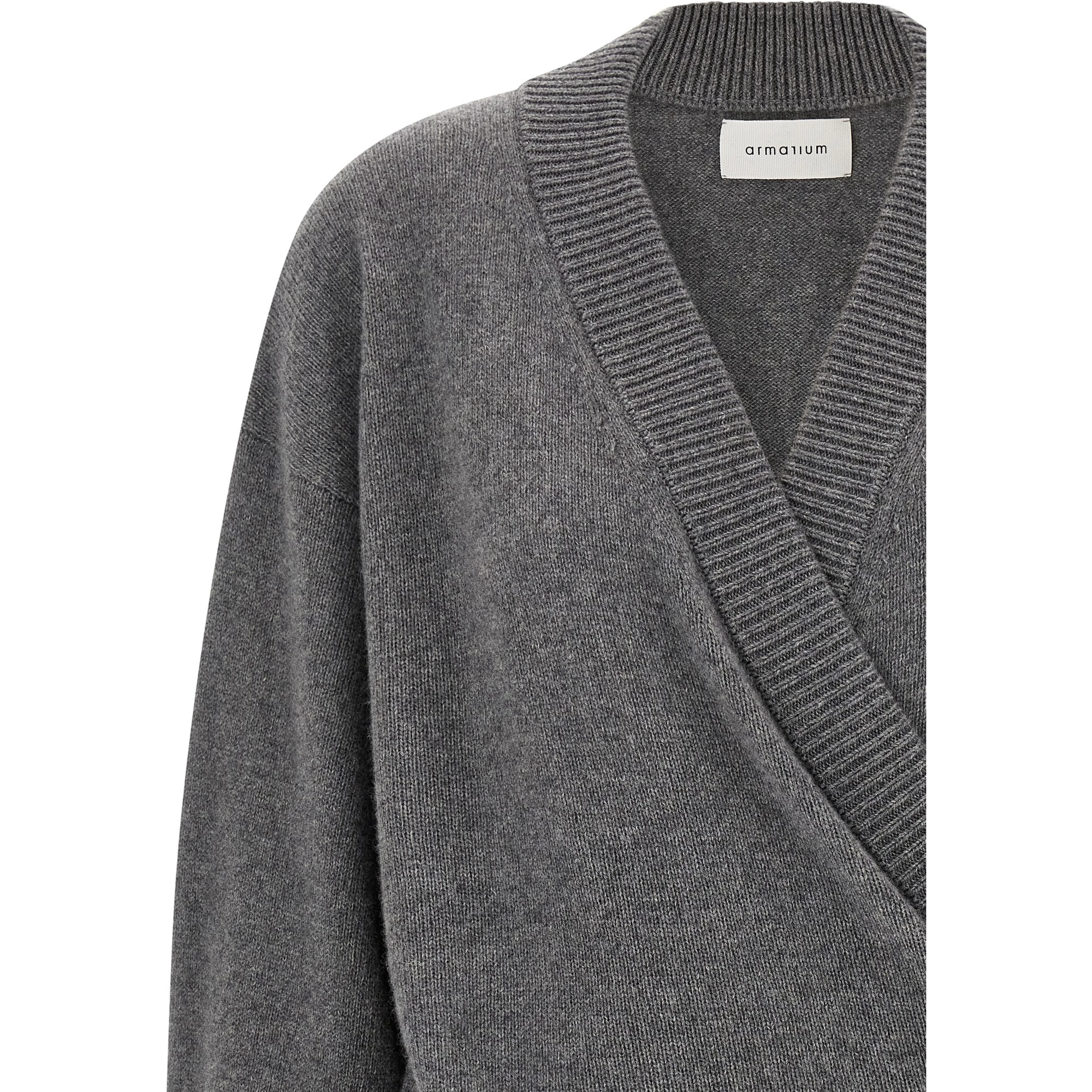 Gray Wool Cardigan