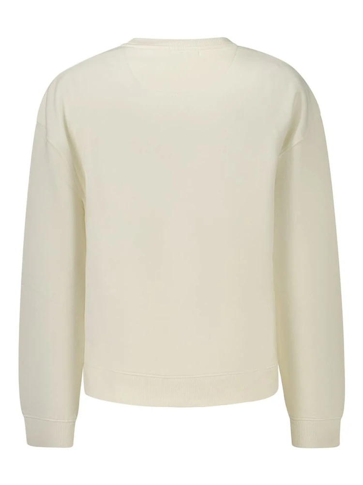 White Cotton Blend Women's Sweatshirt alternative
